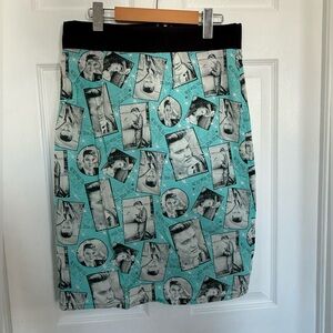 Elvis Presley Print Women's Skirt